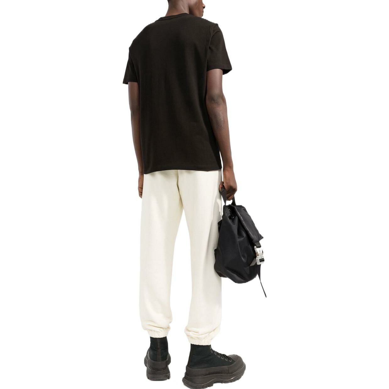 【代購】Moncler Men Flocked-logo Cotton T-shirt Black