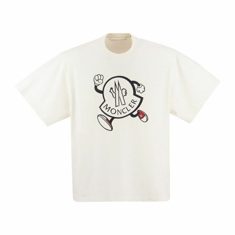 【代購】Moncler T-Shirts Men Ecru