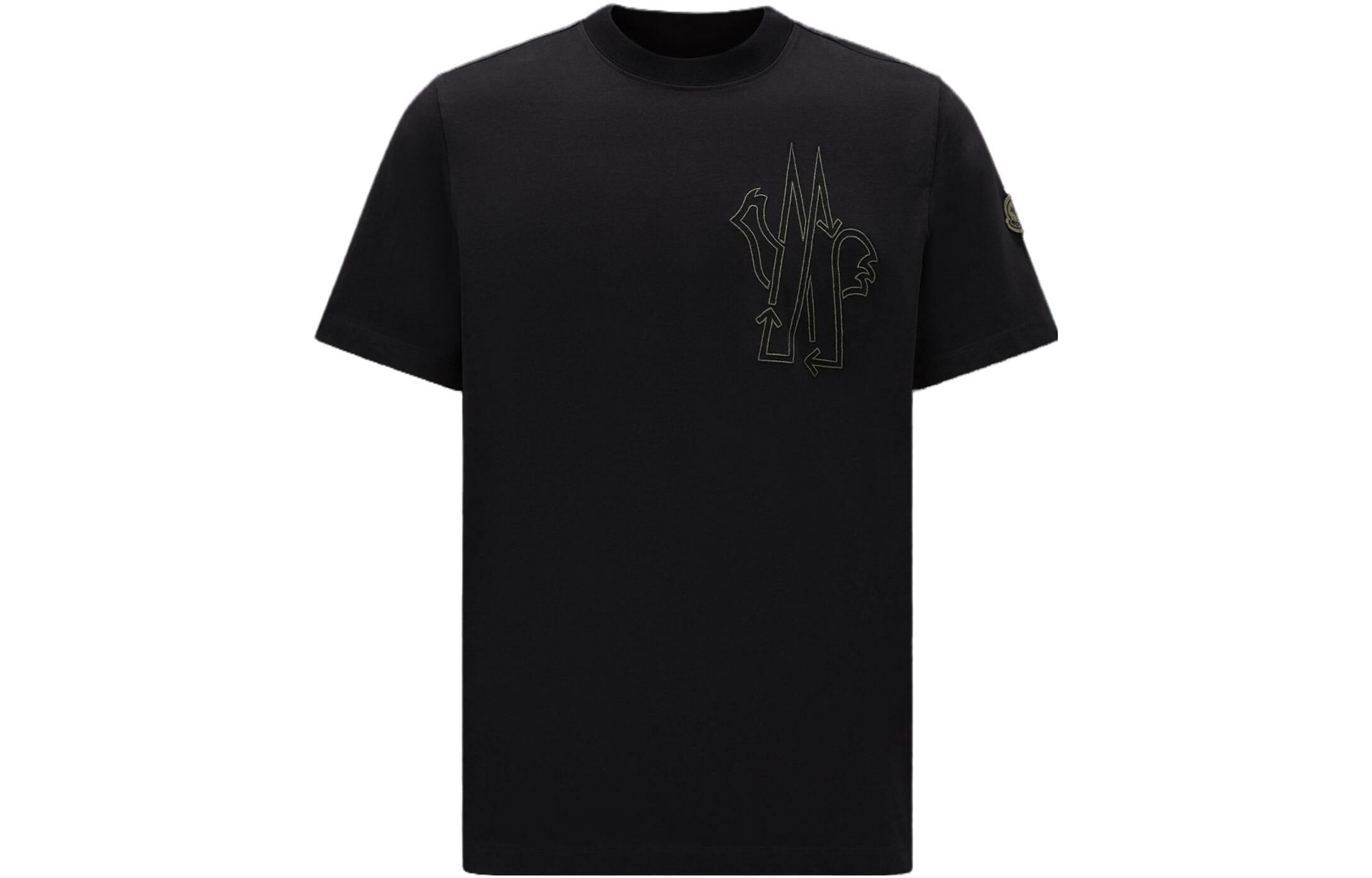 【代購】Moncler SS23 BORN TO PROTECT Series T-Shirt Men's Black