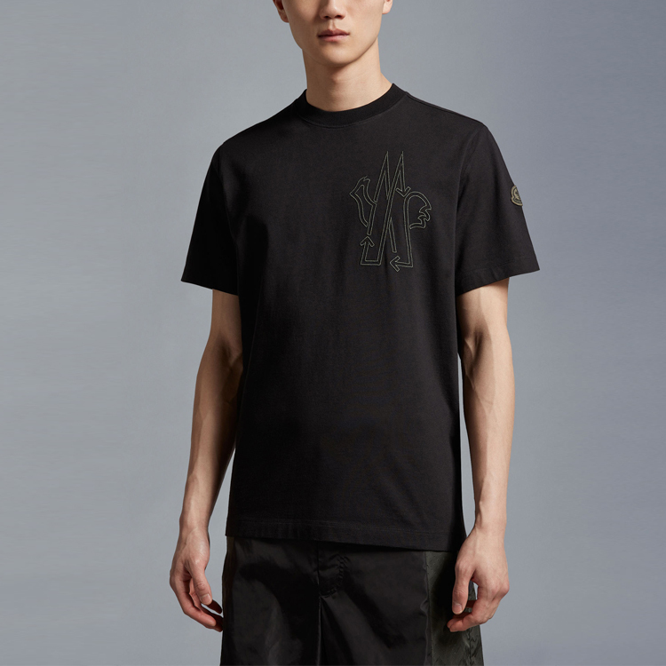 【代購】Moncler SS23 BORN TO PROTECT Series T-Shirt Men's Black