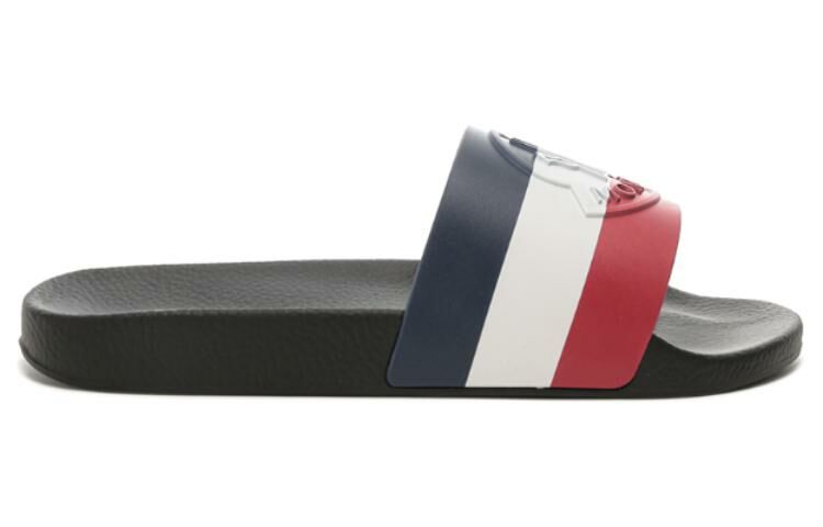 【代購】Moncler EVA Rubber Sole Slip Resistant Slide Slippers Men's Black