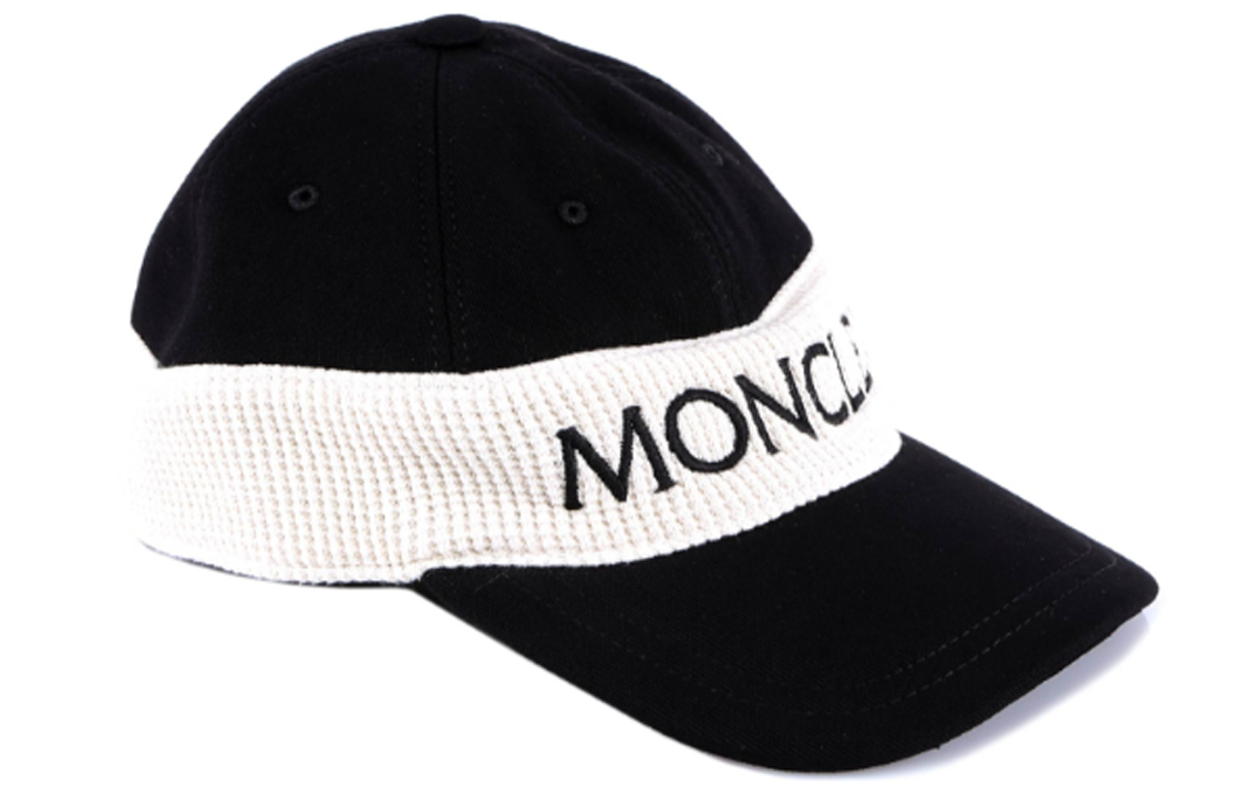 【代購】Moncler Cotton Baseball Caps Men's Black/White