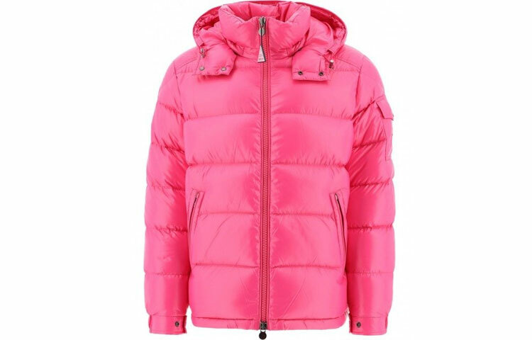 【代購】Moncler Maya Hooded Puffer Shiny Jacket 'Pink'