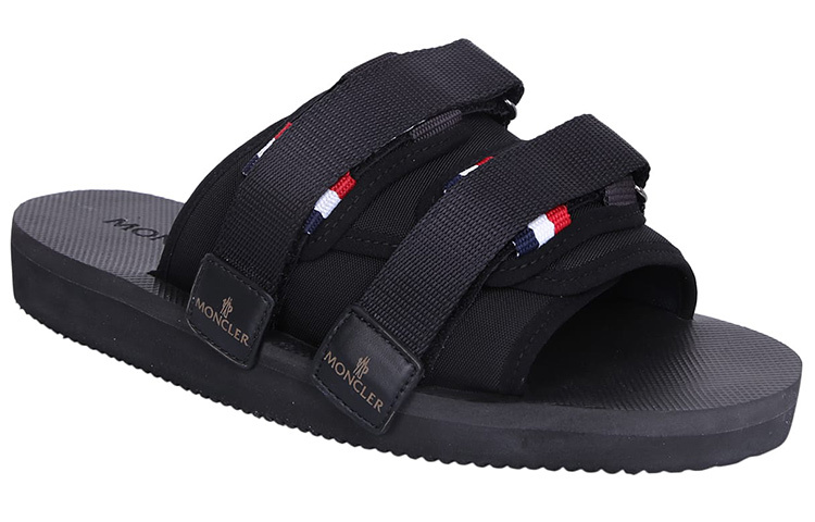 【代購】Moncler Logo Patch Slidework Sandals