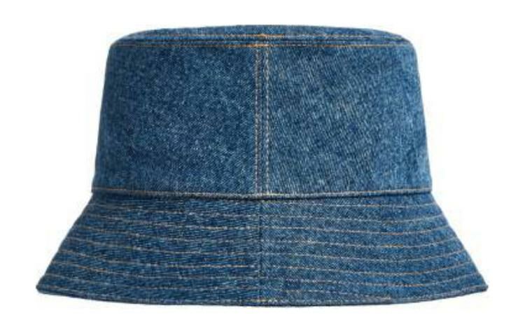 【代購】Moncler Logo Patch Denim Fisherman Hat