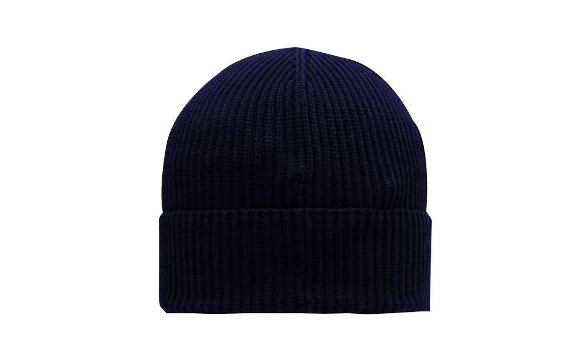 【代購】Moncler Logo Patch Ribbed-Knit Beanie