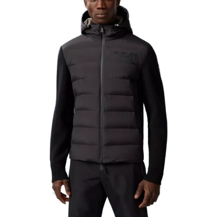 【代購】Moncler Padded Corduroy Collection Down Jacket Men's Black