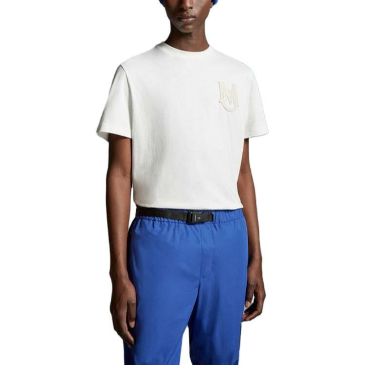 【代購】Moncler T-Shirts Men Raw White