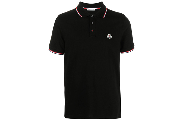 【代購】Moncler Logo Patch Short Sleeved Polo Shirt