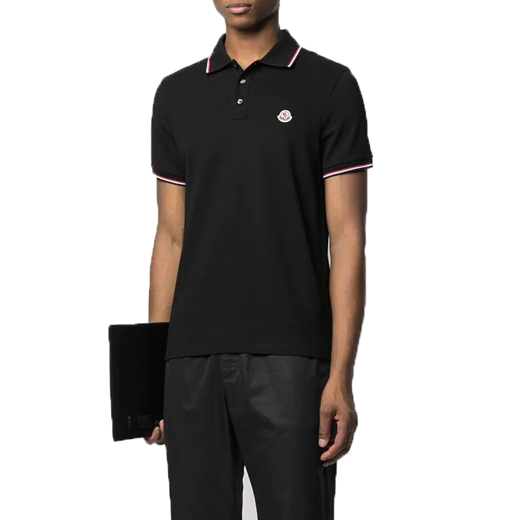 【代購】Moncler Logo Patch Short Sleeved Polo Shirt