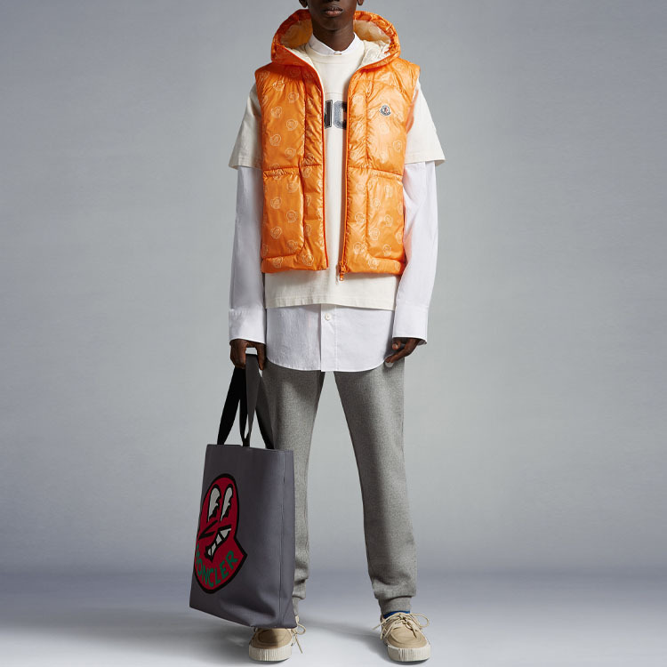 【代購】Moncler Alkarab Logo print Gilet