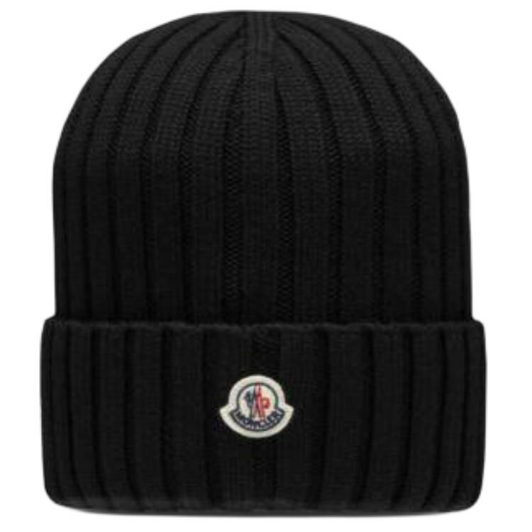 【代購】Moncler Wool Beanies Unisex Black