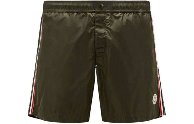 【代購】Moncler Logo Patch Detail Elastic Waist Swim Shorts
