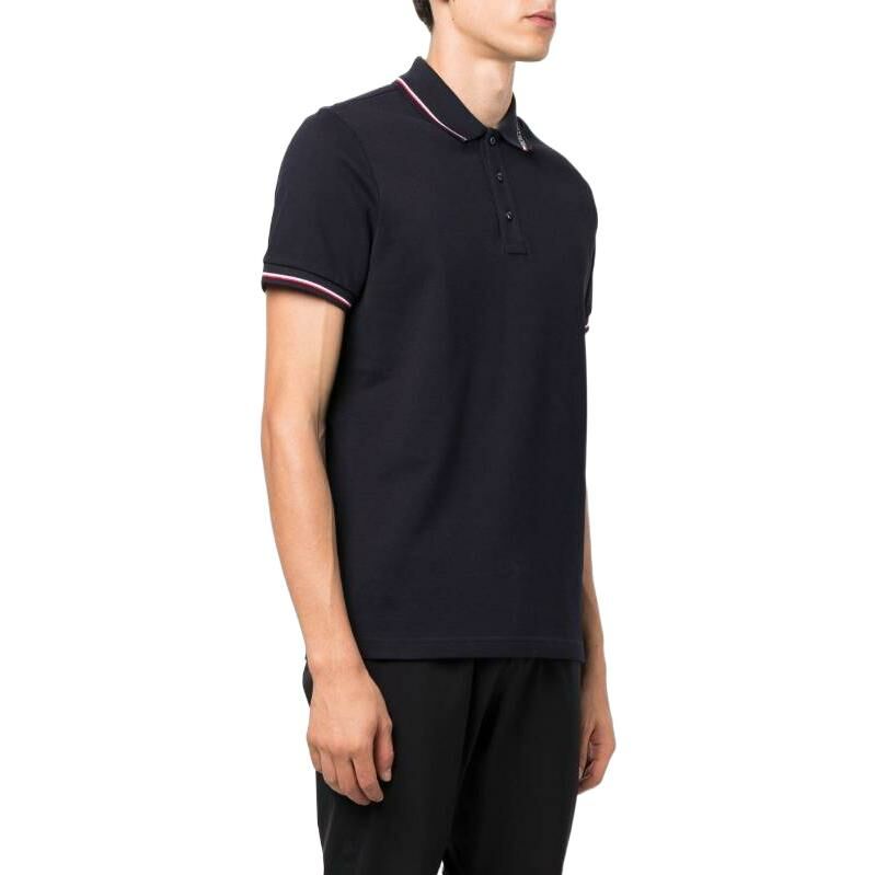 【代購】Moncler Logo Stripe tipping Polo Shirt