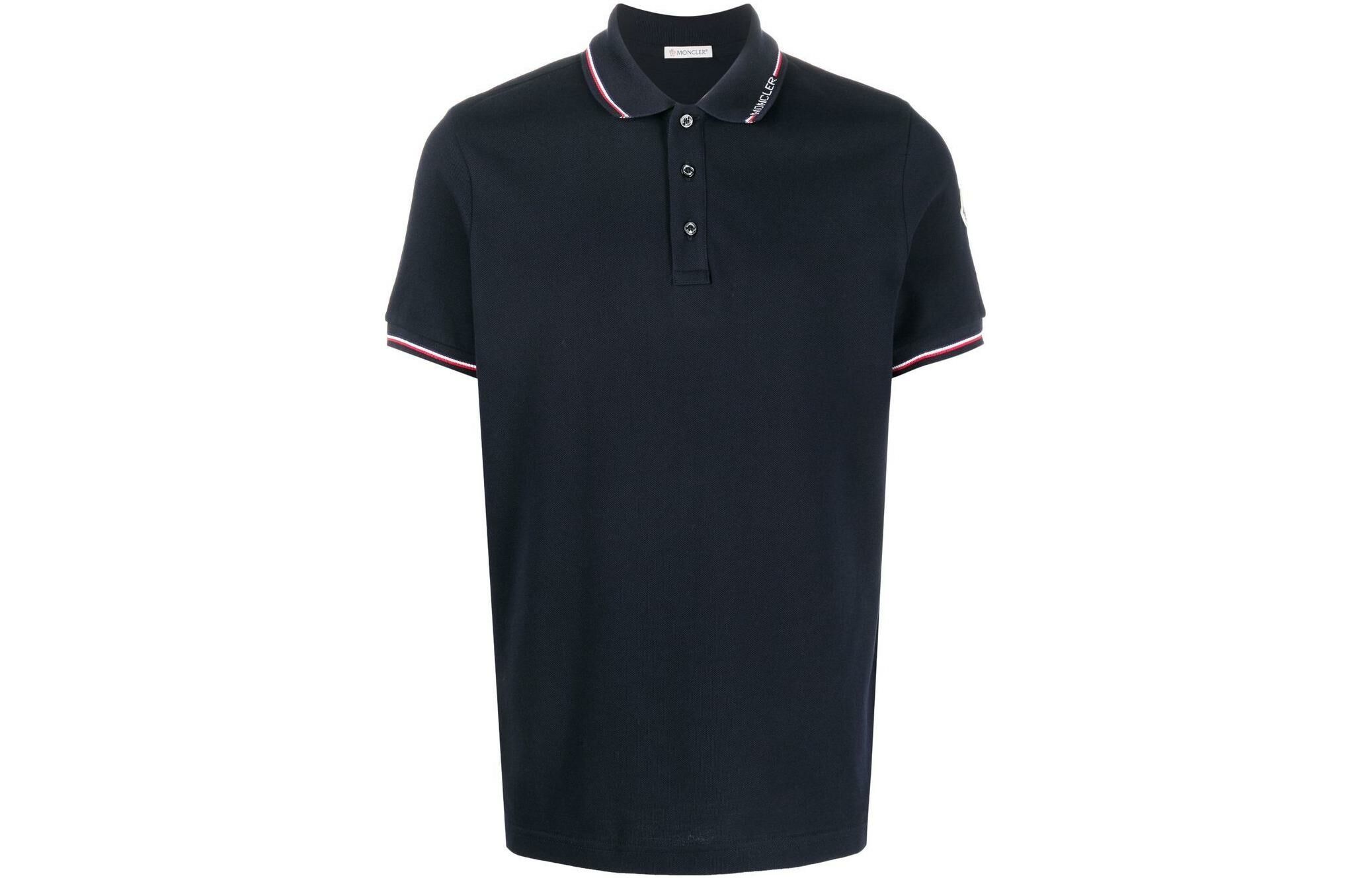 【代購】Moncler Logo Stripe tipping Polo Shirt