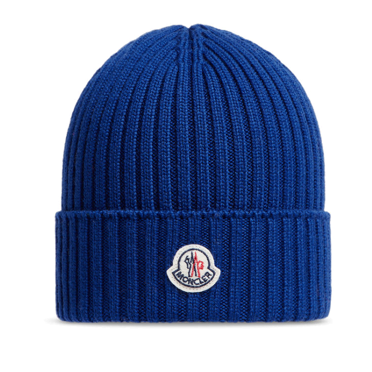 【代購】Moncler Logo Patch Knitted Beanie
