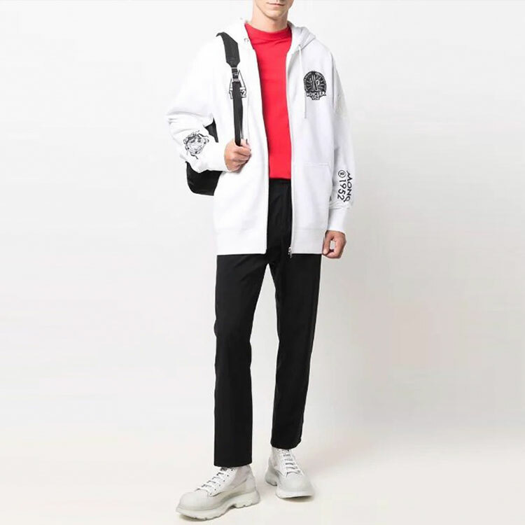 【代購】Moncler Zip Up 1952 Logo Hoodie Sweatshirt