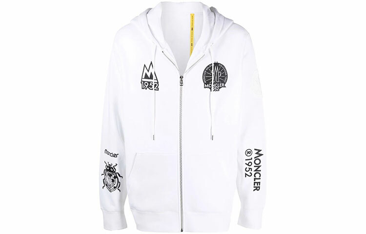 【代購】Moncler Zip Up 1952 Logo Hoodie Sweatshirt