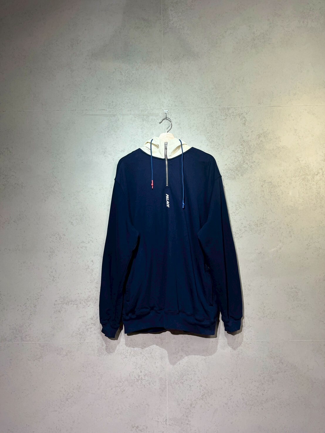 PALACE Twill 1/4 Hood Navy SIZE L