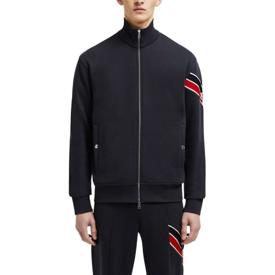 【代購】Moncler Logo Patch Zip Up Sweatshirt