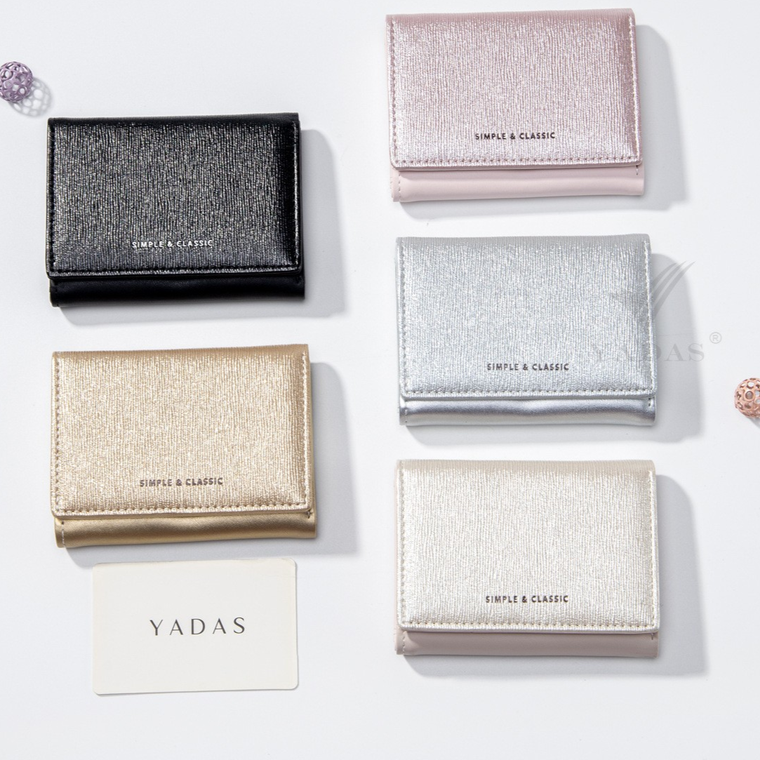 Pearlescent Shine Minimalist Short Wallet