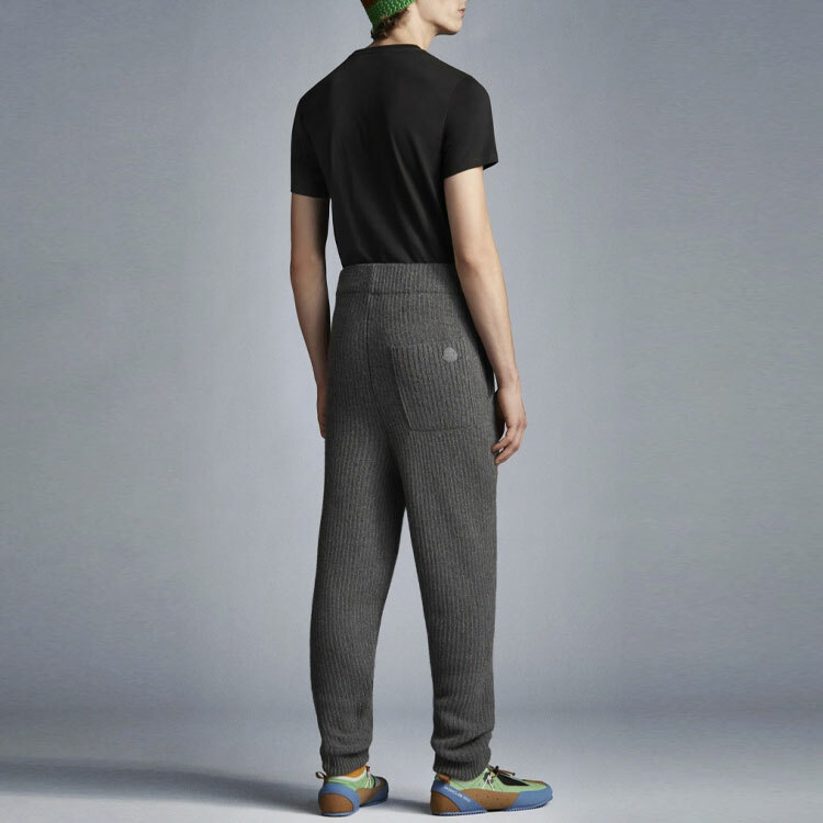 【代購】Moncler FW21 Casual Pants Men Gray Mixed Color