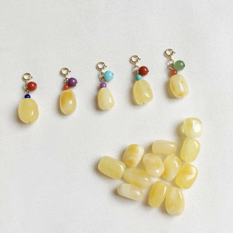 吊飾 掛件 掛飾 串飾 手鍊吊飾 手串配件 手環吊飾 精緻吊飾 琥珀蜜蠟吊飾 萬能扣 隨形珠 避邪手鍊 小禮物 191