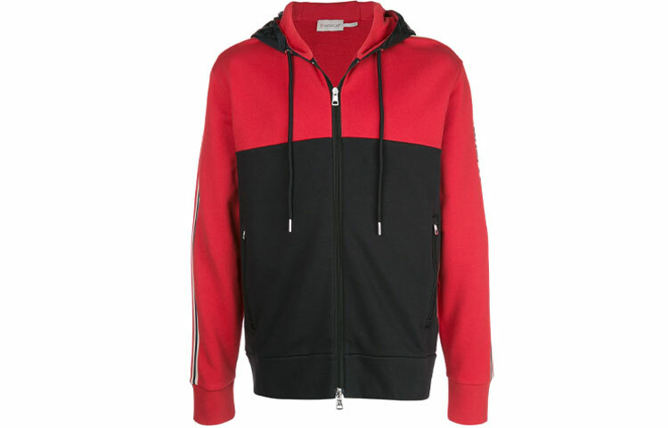【代購】Moncler Colour Blocked Zipped Hoodie