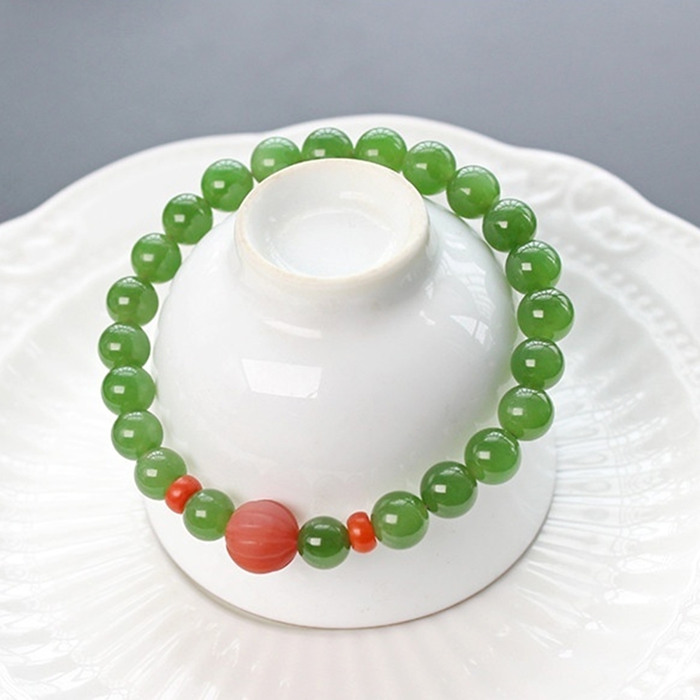 手串 手鍊 手環 玉手鍊 和田玉手鍊 碧玉手環 圓珠手鍊 串珠手鍊 南紅手串 保平安 招財手鍊 避邪手鍊 禮物 189