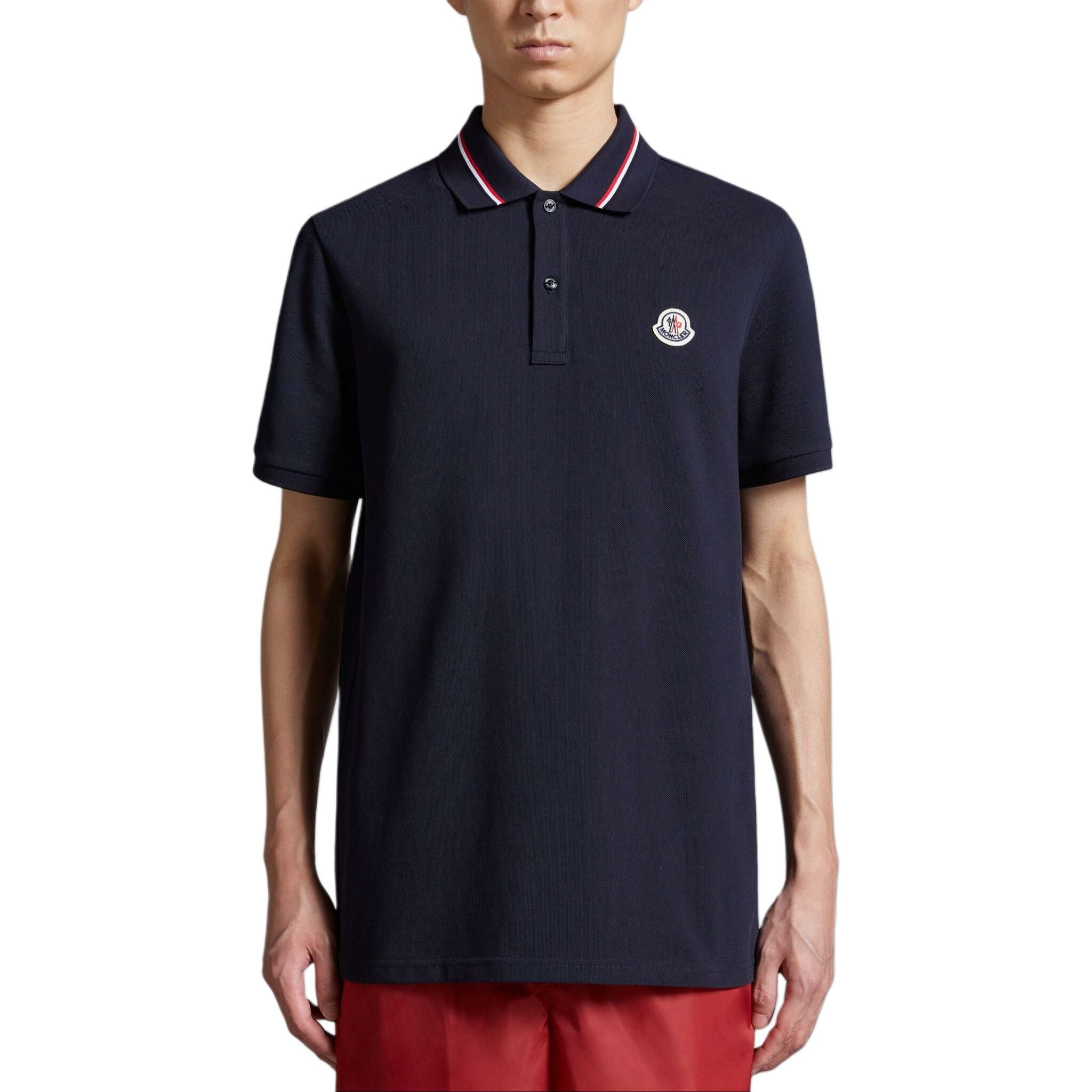 【代購】Moncler Logo Patch Short Sleeved Polo Shirt
