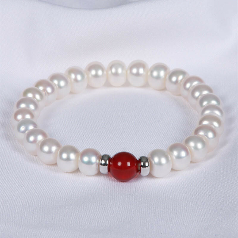 手鍊 手環 珍珠手鍊 天然淡水珍珠 瑪瑙手鍊 粉水晶手鍊 翡翠手鍊 百搭手環 氣質手鍊 送女生 開運手鍊 禮物 183