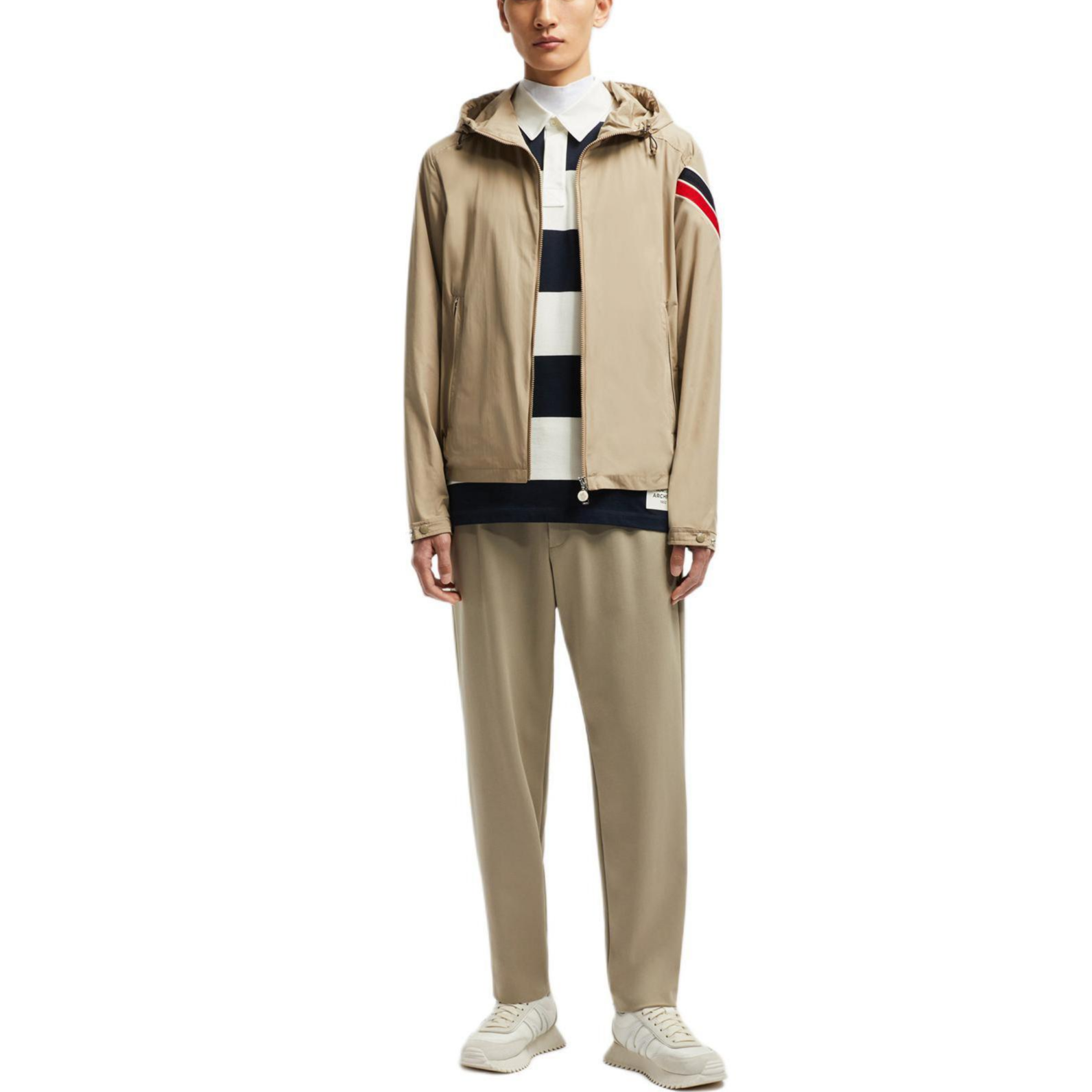 【代購】Moncler Claut Logo Patch Hooded Jacket