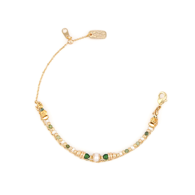 五月誕生石 • 伯利恆之星 • 溫柔的心 – 珍珠祖母綠 – 手鍊