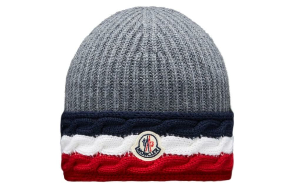 【代購】Moncler Logo Patch Knitted Beanie