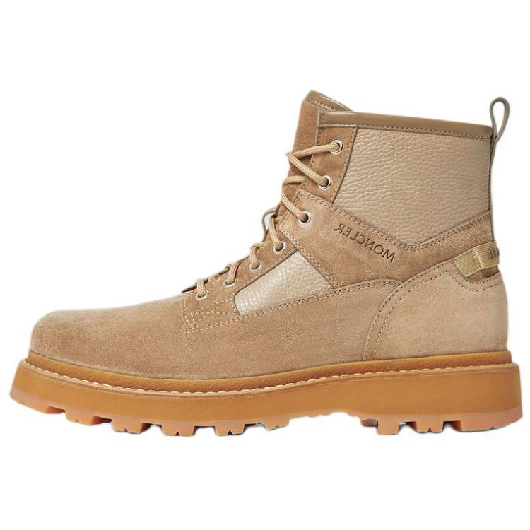 【代購】Moncler Peka Camp Ankle Boots 4.5cm Men's Beige
