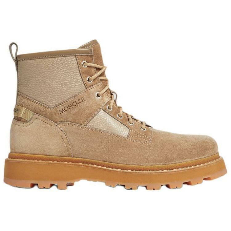 【代購】Moncler Peka Camp Ankle Boots 4.5cm Men's Beige