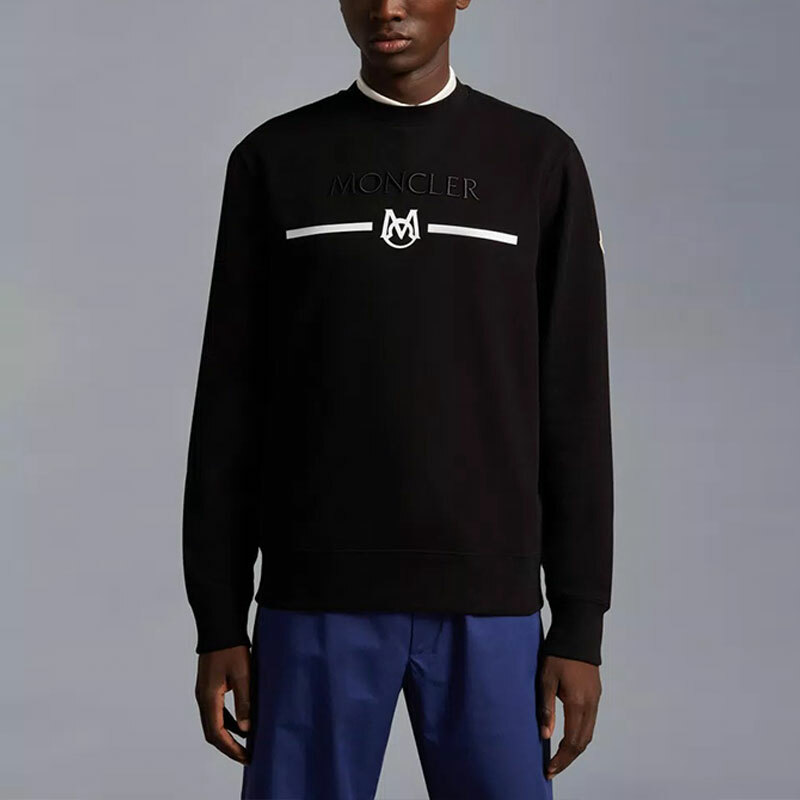 【代購】Moncler Logo Matte Monogram Accents Crewneck Sweatshirt