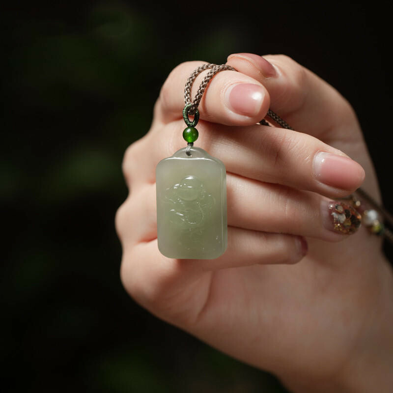 項鍊 佛牌項鍊 玉項鍊 和田玉項鍊 彌勒佛項鍊 方牌項鍊 吊墜項鍊 吊墜掛件 女項鍊 玉墜項鍊 編織項鍊 禮物 144