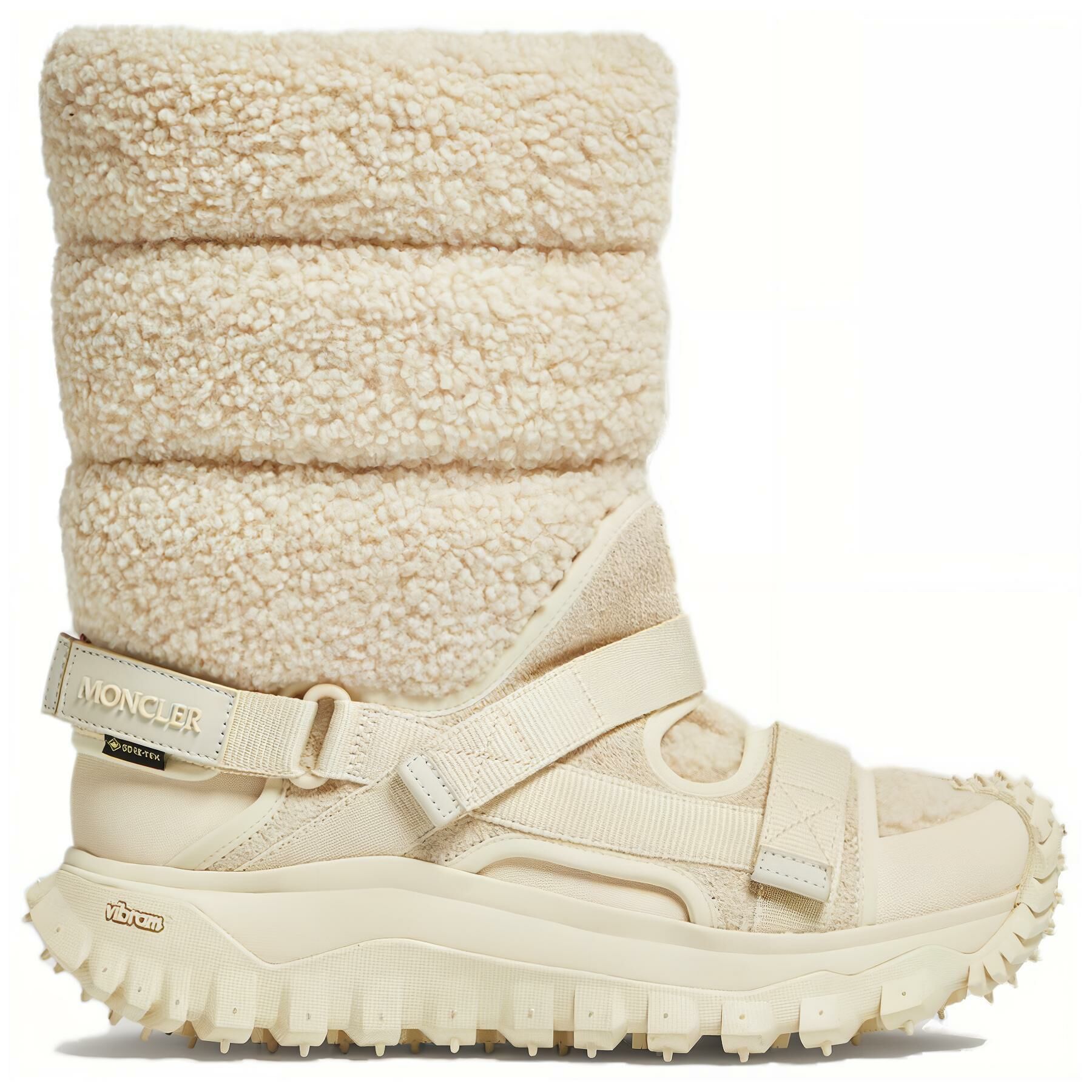 【代購】Moncler Trailgrip Water-Resistant Short Snow Boots Women's Beige