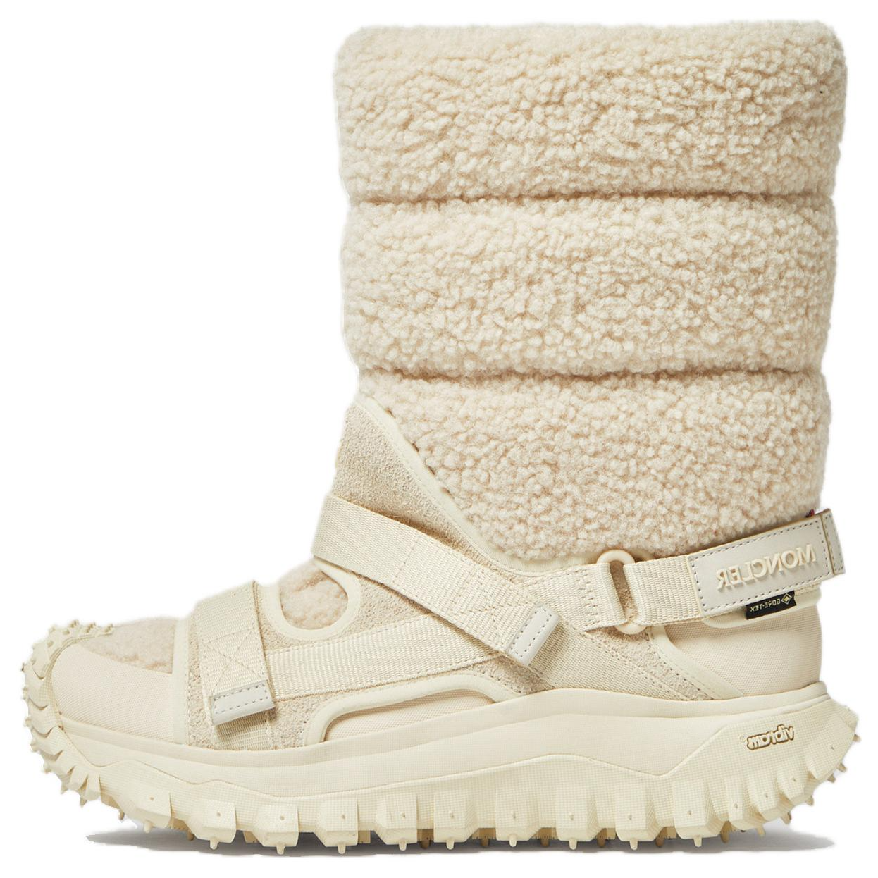 【代購】Moncler Trailgrip Water-Resistant Short Snow Boots Women's Beige