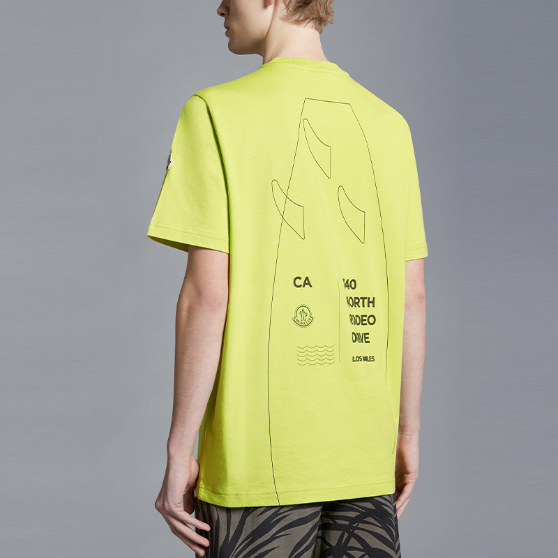 【代購】Moncler Surfboard print Cotton T shirt