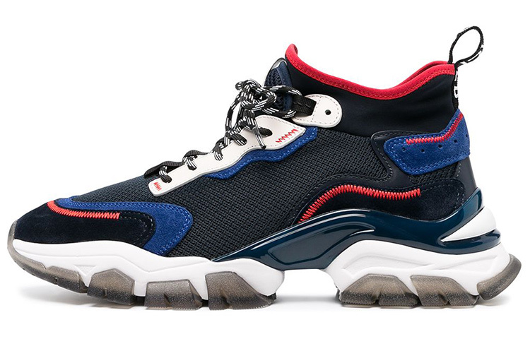 【代購】Moncler Cushioning Mid-Top Sports Casual Shoes Men's Blue