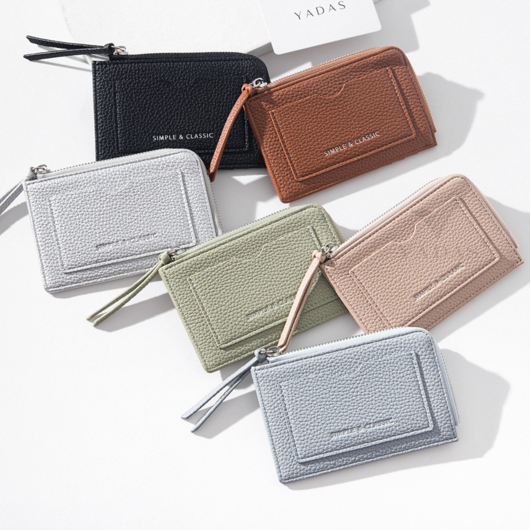 Korean Minimalist Knot Zipper Card Holder