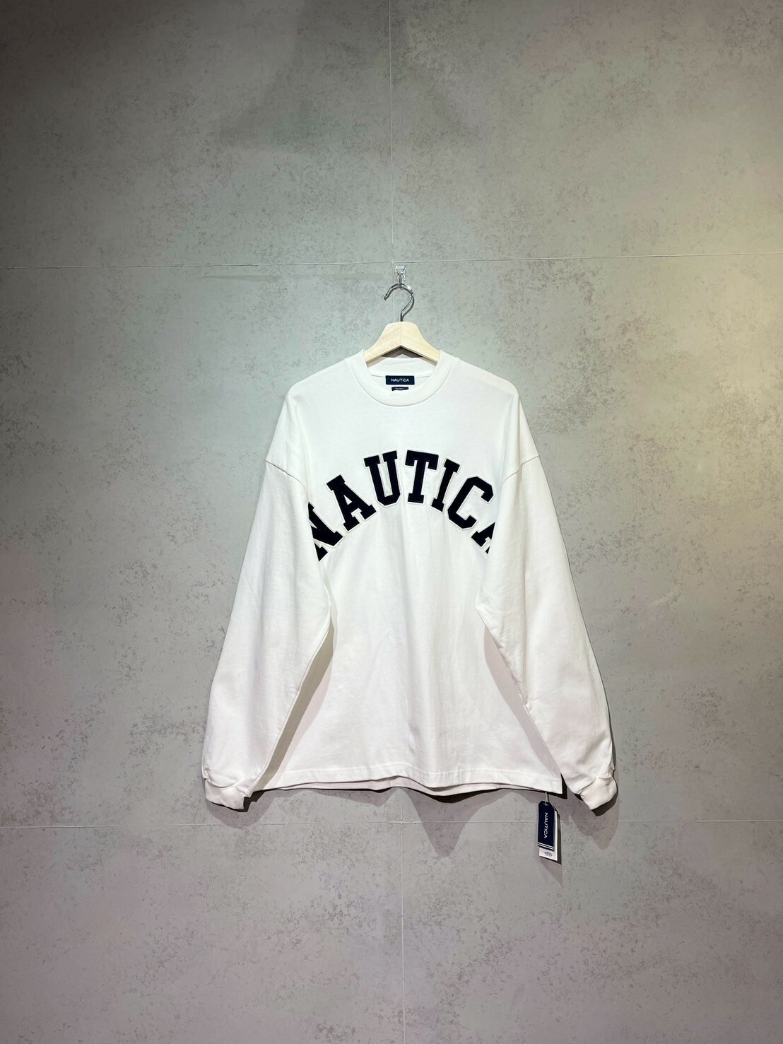 Nautica Arch Logo Crewneck Sweatshirt SIZE L