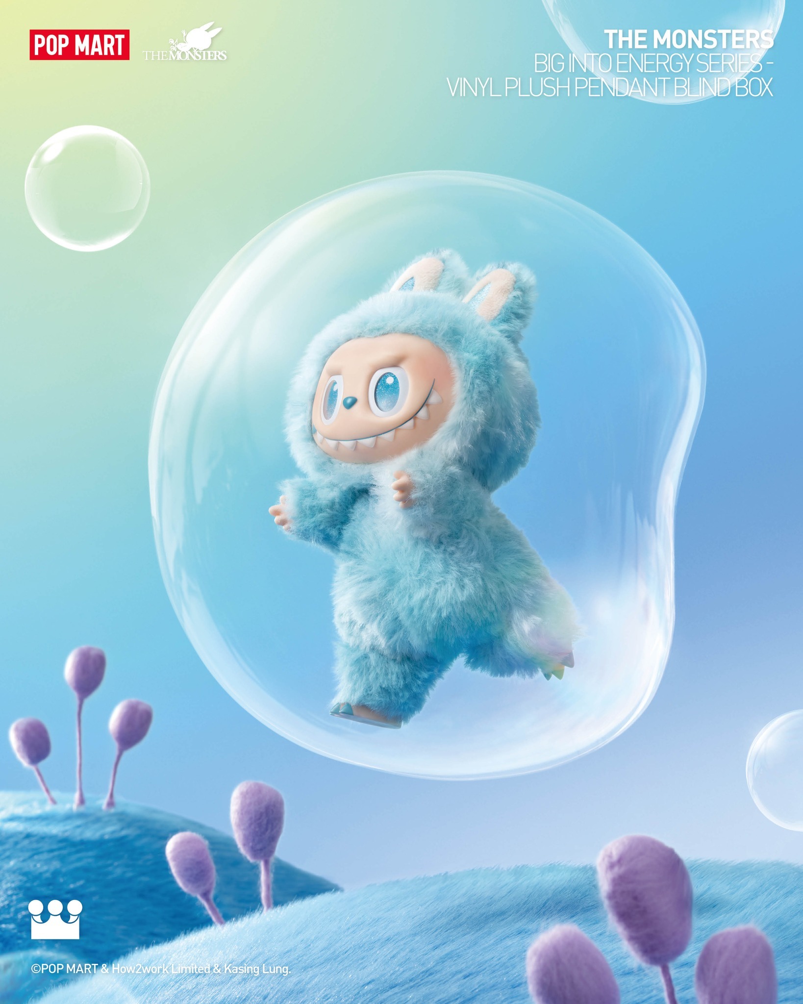 【正規品】POPMART LABUBU ラブブ前方高能系列 3.0 POPMART LABUBU 3.0 THE MONSTERS前方高能系列-搪膠毛絨吊飾盲盒