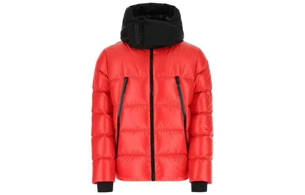 【代購】Moncler FW22 Solid Color Hooded Down Jacket Men's Red