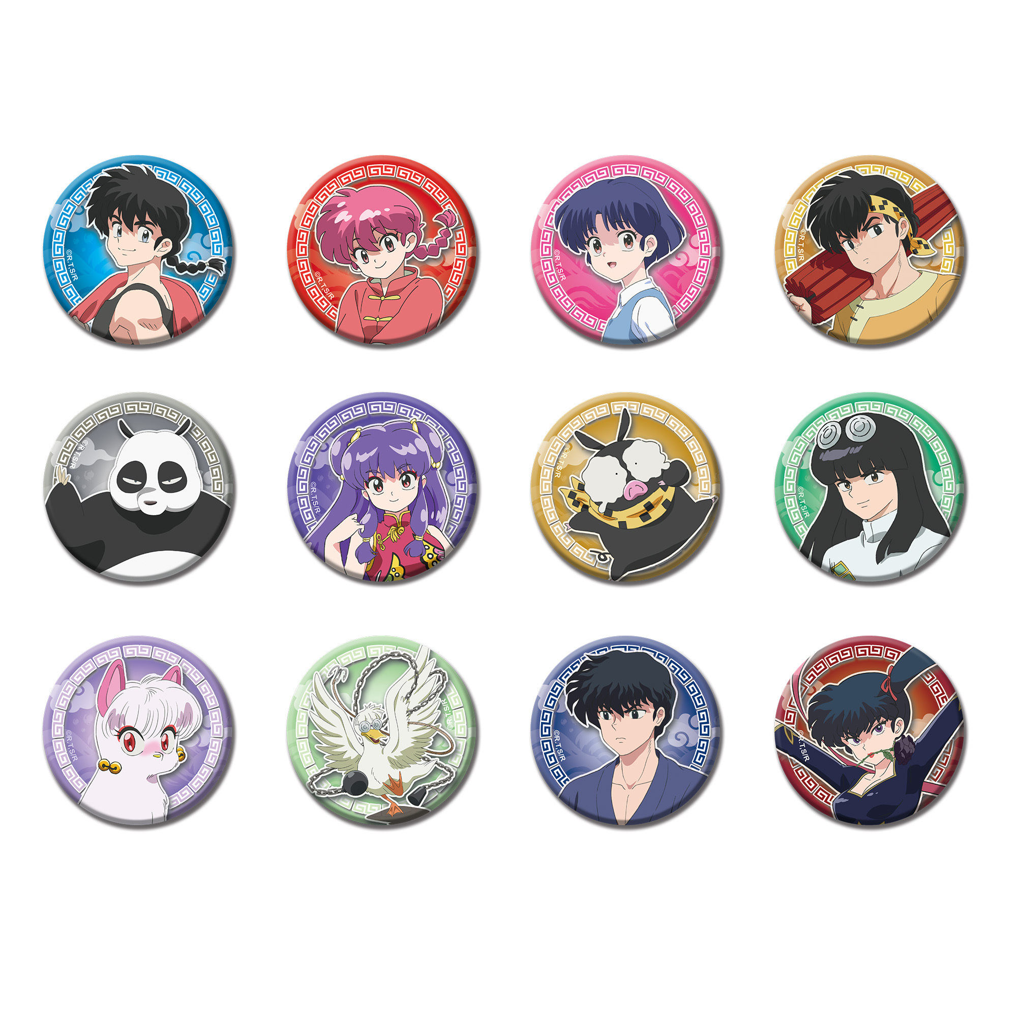 亂馬1/2-7.5cm胸章-12款隨機