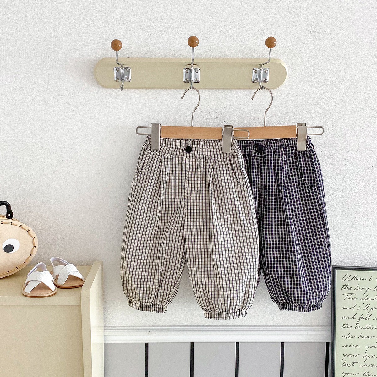 小格子狗狗防蚊褲