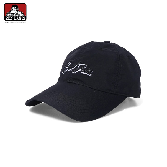 【 BEN DAVIS | 刺繡速乾棒球帽 - 黑 】