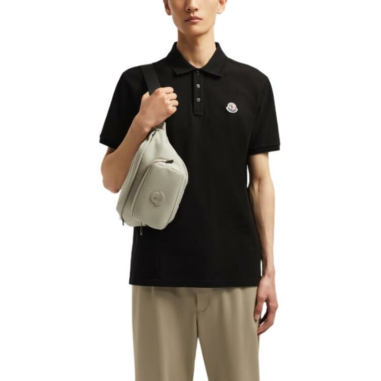 【代購】Moncler Logo Patch Short Sleeved Polo Shirt